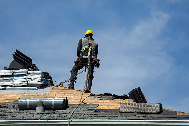 Professional Gutter Installation technician working in Greenup, KY